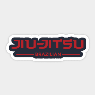 Front and Back - Jiu-Jitsu Brazilian Flag Sticker